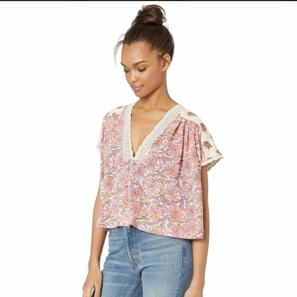 Free People Leilani Print Top - Picture 7 of 8
